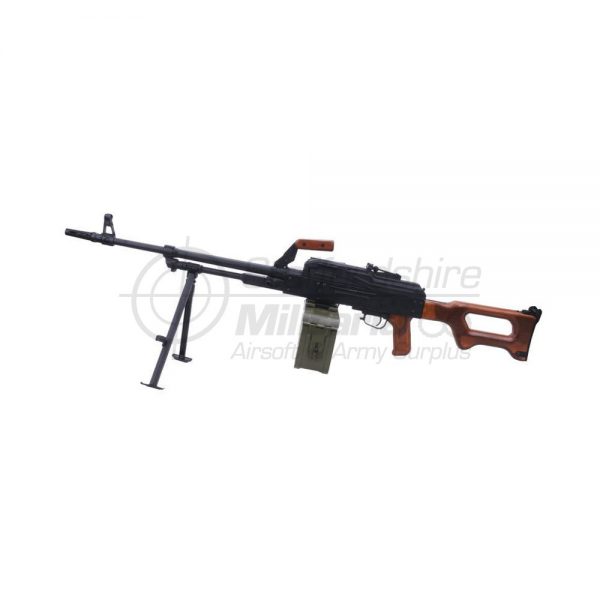 A&K—PKM—Russian-Machine-Gun—AEG—Full-Metal-&-Wood