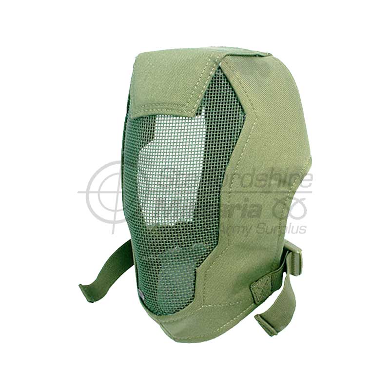 Full Mesh Face Mask in Olive Drab