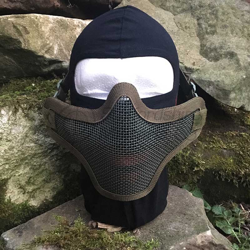 Lower Mesh Face Mask in Olive Drab
