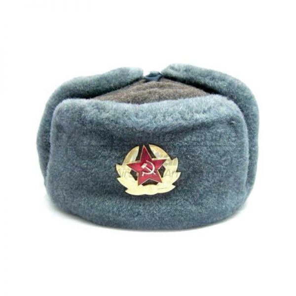 Russian-Army-USSR-Traditional-Winter-Headdress-With-Soviet-Badge3