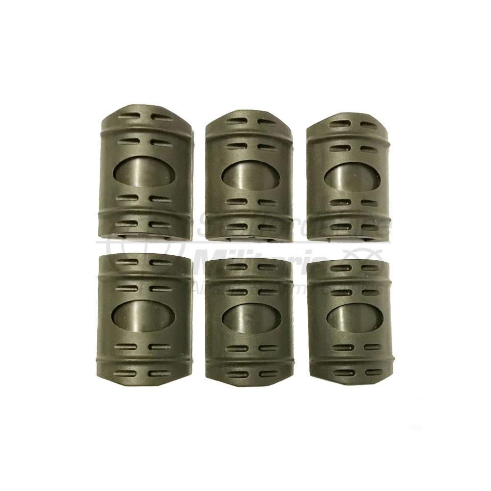TDI Rubber Picatinny Rail Cover Set Olive Drab Staffordshire Militaria
