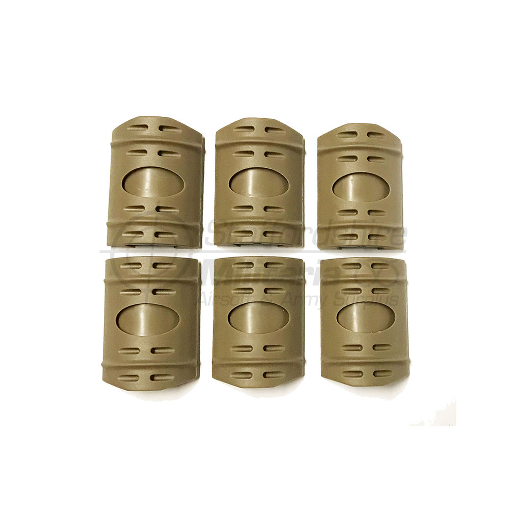 TDI Rubber Picatinny Rail Cover Set Tan Staffordshire Militaria