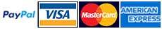 Paypal Visa Mastercard American Express Icons